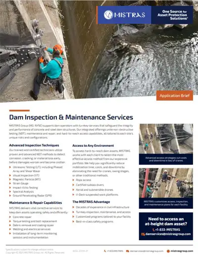 Dam Inspection & Maintenance Services