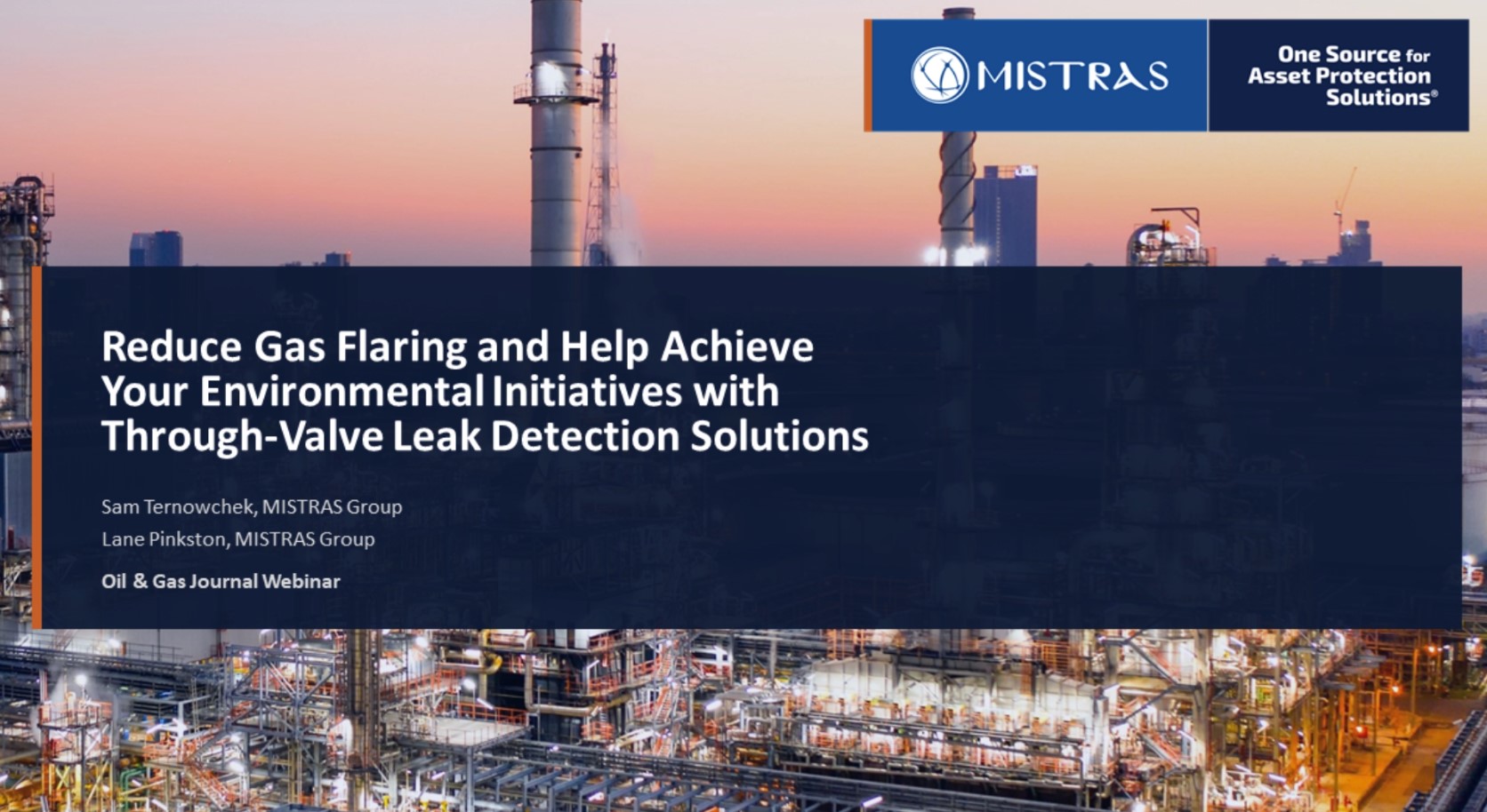 [Webinar] Reduce Gas Flaring and Help Achieve Your Environmental Initiatives with VPAC Through-Valve Leak Detection